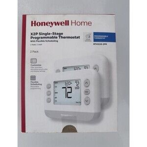Honeywell Home X2P Single-Stage Programmable Thermostat 2-Pack RTH21B-2PK